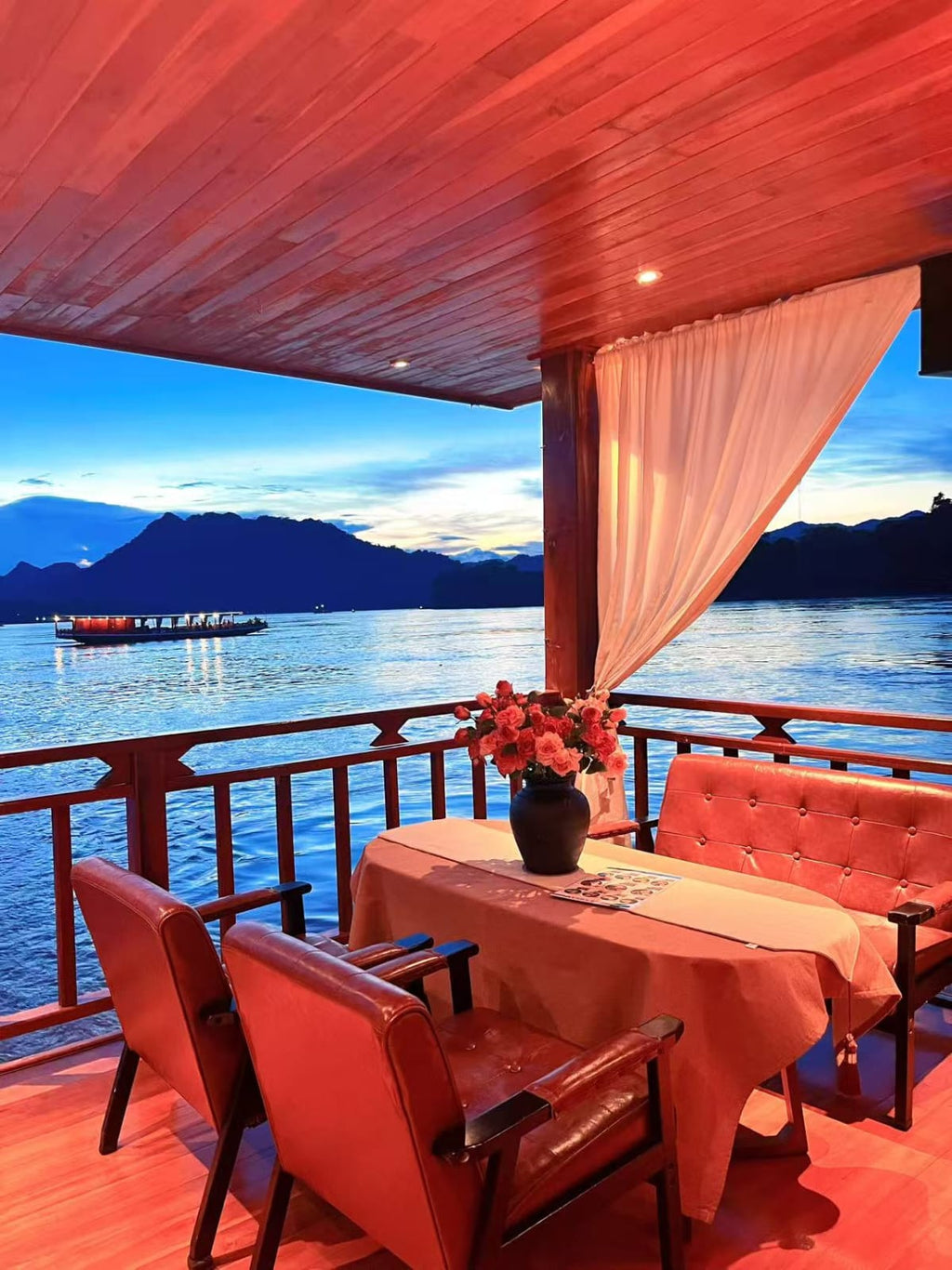 A One Sunset Mekong River cruise Luang Prabang