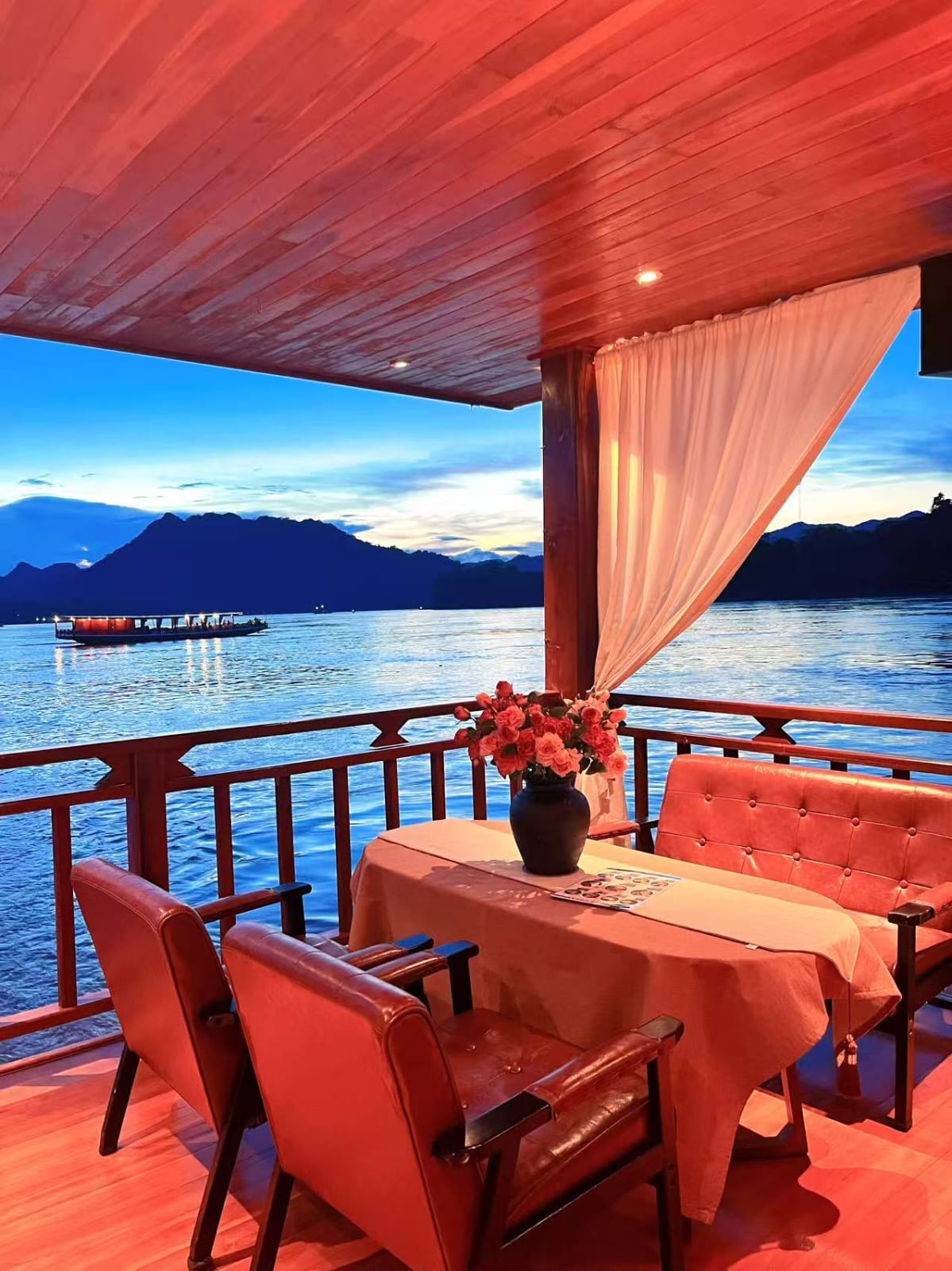 A One Sunset Mekong River cruise Luang Prabang