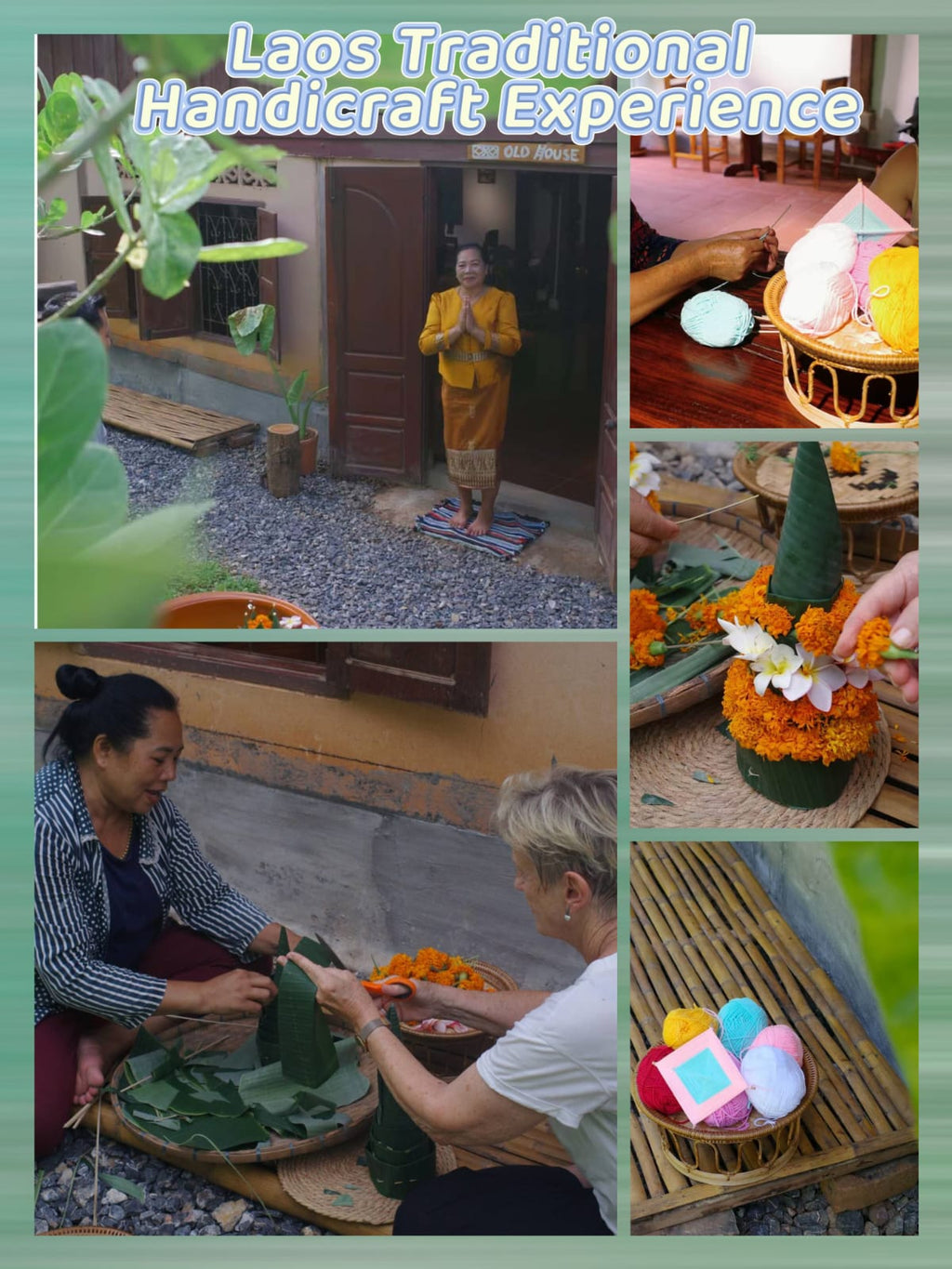 🪷 Lao Traditional Handicraft Workshop – Alms Giving Flower & Yarn Weaving Experience - 2026 Deep Travel VIP